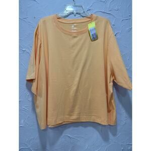 All in Motion Women's Yellow T-Shirt - Plus Size 3X